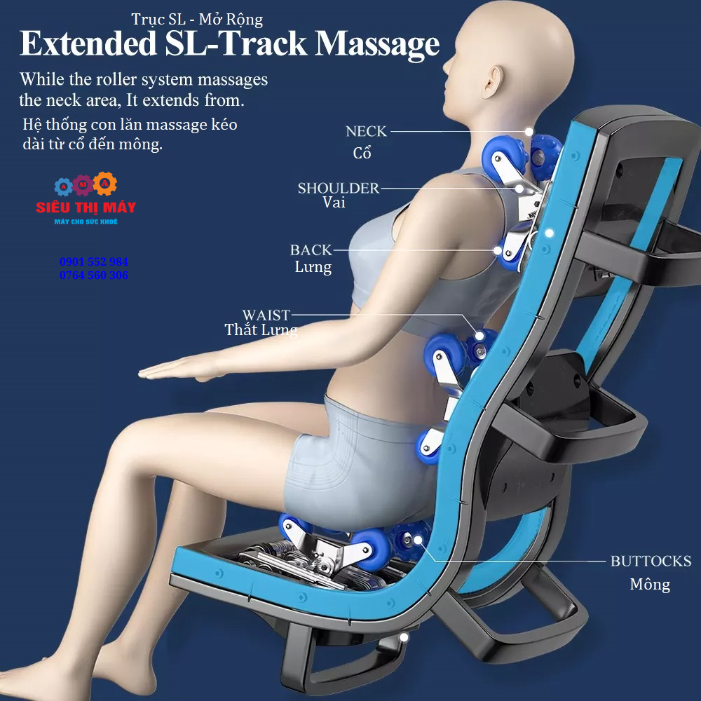 Ghế massage không trọng lực có sử dụng công nghệ AI